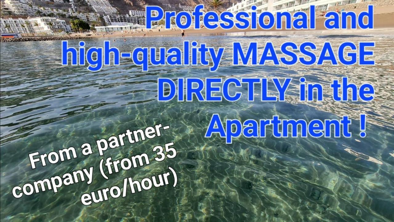Deluxe Seaview-Sunsets !Transfe-R Inc! Pool,2Aircond,2Tv65",600Mb Dishwasher,,2 Beaches,Anfi-View Apartment ปาตาลาวากา ภายนอก รูปภาพ